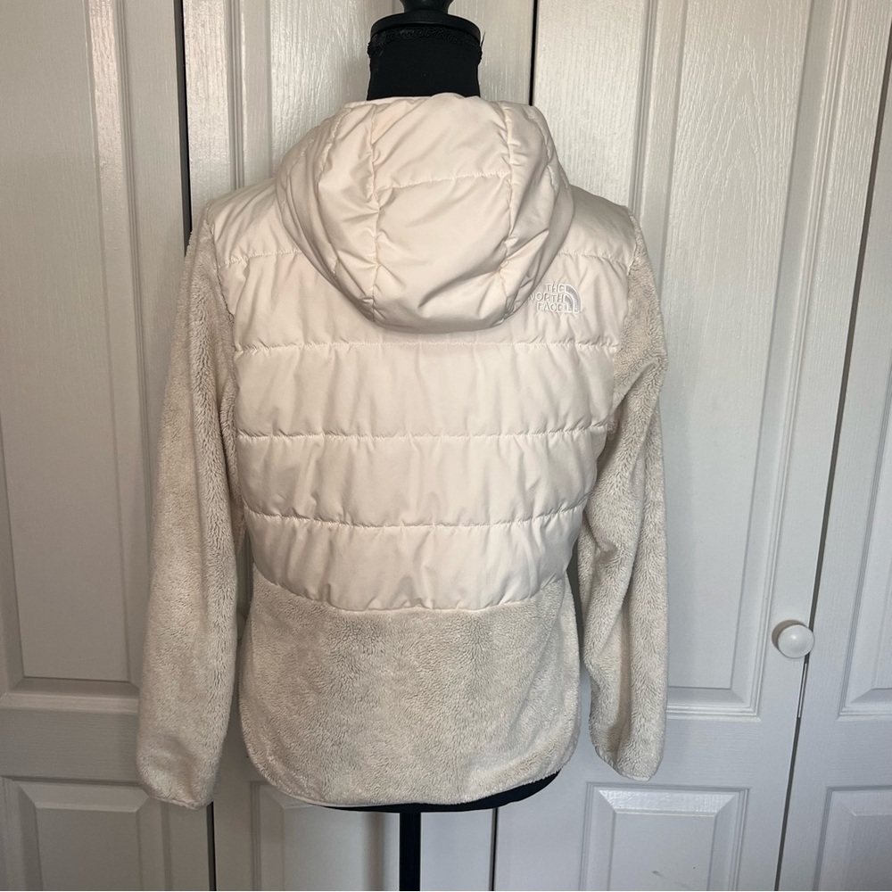 The North Face Girls Sherpa Mashup Full-Zip Hoodie Fleece Jacket Sz XL White - Picture 10 of 14